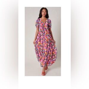 Colorful Floral Women’s Maxi Dress
